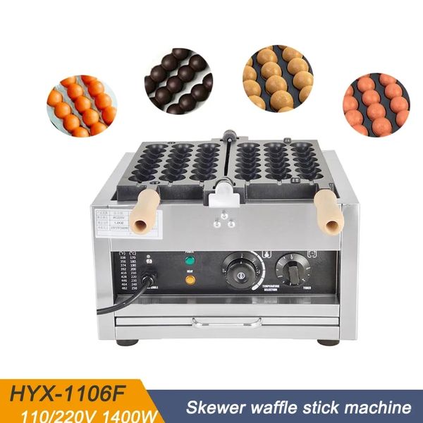 Kandiertes Haws elektrisches Waffeleisen, 1400 W, Spieße, Waffelmaschine, Haarige Eier, Waffelbäcker, Blasen-Ei-Kuchen-Bäcker, Ofen, mit Zucker überzogene Haws-Kugelwaffel-Backmaschine