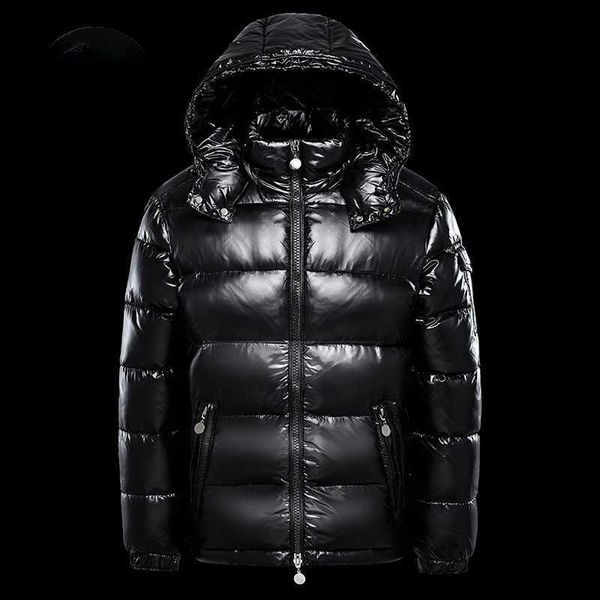 Parkas masculinas de inverno de cor brilhante jaqueta para homens mulheres ampliadas espessadas jaqueta masculina capuz zíper impermeável top camping roupas de turismo q230831