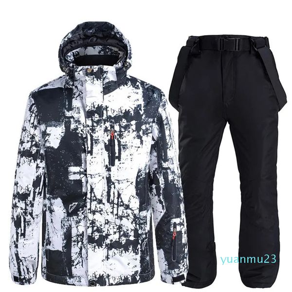 Snowboard-Sets, 30 Herren- und Damen-Skianzüge, Skijacken und -hosen, sehr warm, winddicht, wasserdicht, für Schnee, Straße, Winter