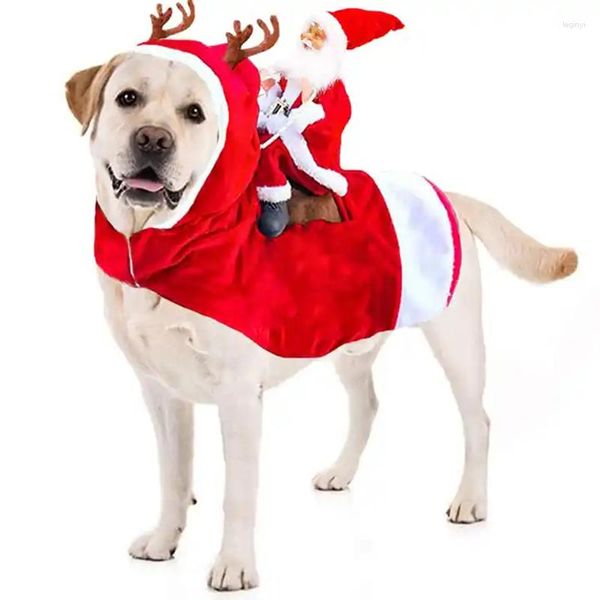 Vestuário para cães Inverno Quente Natal Vestir-se Casaco Pet Cães Gatos Casaco Engraçado Papai Noel Trajes Chihuahua Pug Teddy Festivais Roupas