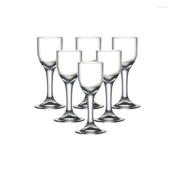Conjunto de taças de vinho de 6 0,5 onças, licor feito à mão, vidro soprado chinês BAIJIU S para bebidas espirituosas de vodca, festa de casamento e família, 15ml