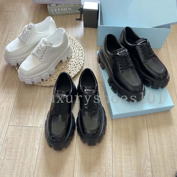Designer de chocolate monolith mocassins sapatos casuais sapatos de couro genuíno mulheres mocassins botas preto cloudbust aumentar plataforma tênis