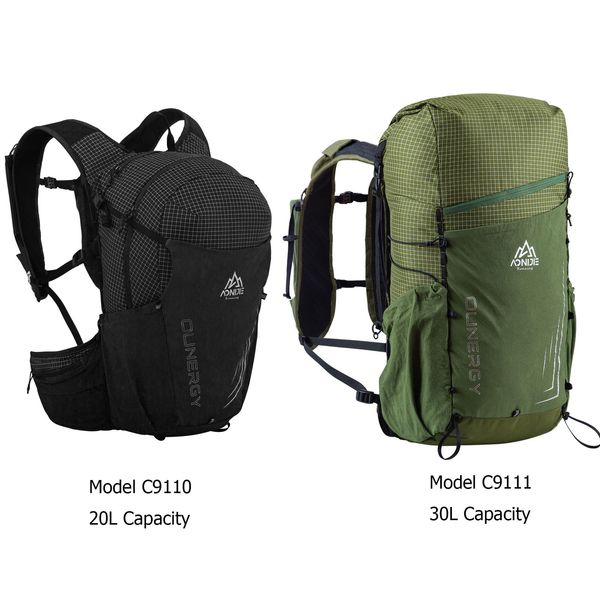 Pacotes de mochila AONIJIE C9110 20L C9111 30L Unissex Multiuso Caminhadas Mochila Daypack Travel Bag para Trekking Escalada Montanhismo Camping 230830