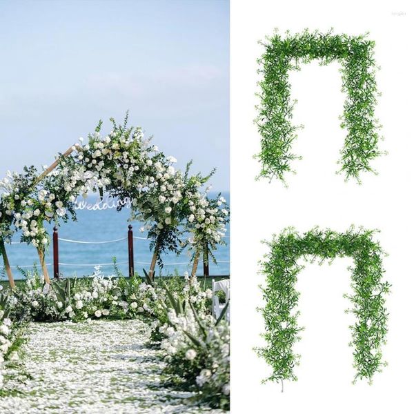 Fiori decorativi Piuttosto artificiale Babysbreath Rattan Fai da te Colorfast Finto Ufficio Decorazioni per la casa Pianta verde