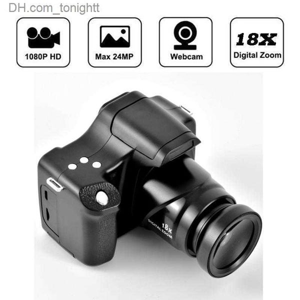 Camcorders 18x Professional HD Digital Camera без зеркала 1080p 3,0 дюйма ЖК -экрана Оптическая карта TF Мгновенно для съемки видео Q230831