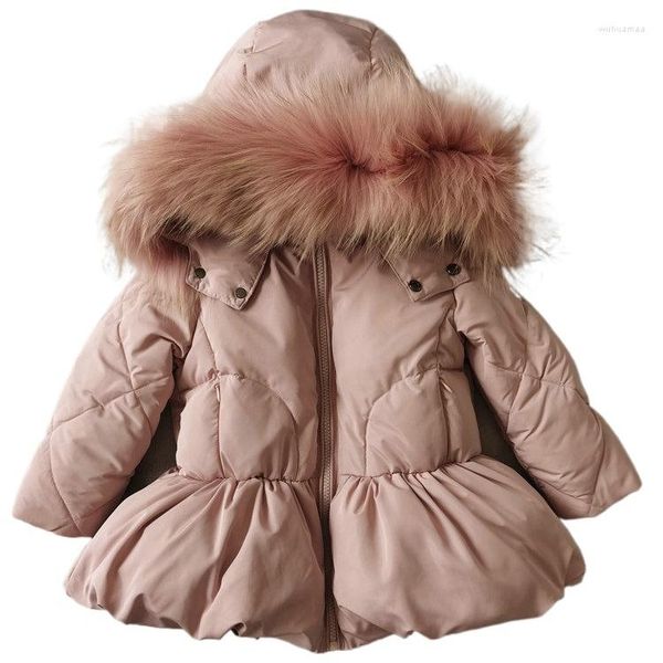 Daunenmantel für Mädchen, Wintermäntel, Kinderjacke, individuelle Designs, Feder, warm, dick, Alter 18–12 Jahre