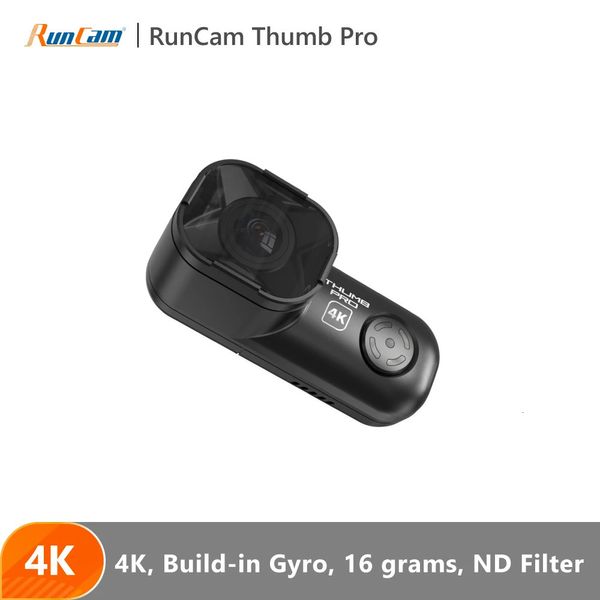 Mini Cameras Runcam Thumb Pro 4K V2 версия Bigger Fov HD Camera 16G Bulit в гиро -широком углу 230830