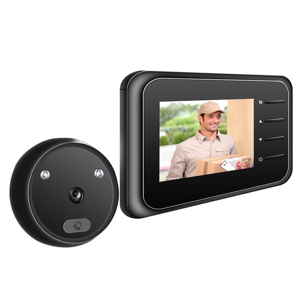 Video-Türsprechanlagen, Gucklochkamera, Türklingel mit drahtlosem Monitor, Live-Ansicht verfügbar, digitale P o-Aufnahmeüberwachung 230830