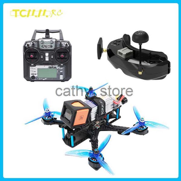 Simulatoren TCMMRC Mit ferngesteuerter FPV-Brille 2306 2450KV 5 Zoll 30A ESC DIY FPV Racing Drone Kit für FPV Racing Drone RC Quadcopter x0831