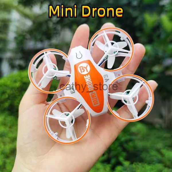 Simulatori NUOVO Y3 RC Mini Drone Giocattolo RC per bambini Quadcopter UFO Un pulsante di decollo e atterraggio per evitare ostacoli LED Lanterna Boy Toy Gift x0831