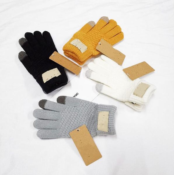 Женские перчатки для зимних и осенних кашемировых перчаток с прекрасным мехом на открытом воздухе спорт теплые зимние перчатки