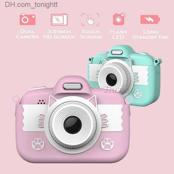 Camcorders 3,0 -дюймовый HD Экран Мини Цифровая камера детская мультфильм Cute Kamera Toys Outdoor Photograph