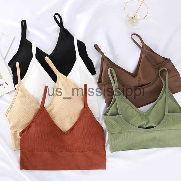 Outros itens de beleza de saúde Mulheres Sexy Crop Tops Push Up Bra Bras Fitness Tops Brassiere Bralette Feminino Tube Top Underwear Bralet Sports Lingerie Tee Bra x0831