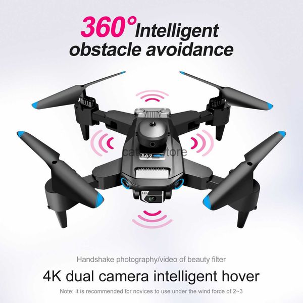 Simülatörler 4K HD Kamera Katlanabilir FPV Quadcopter 6 eksenli jiroskop 2.4GHz 4ch FPV RC Quadcopter Engel Kaçınma Yüksekliği Yeni Başlayanlar için Tutma X0831 X0901