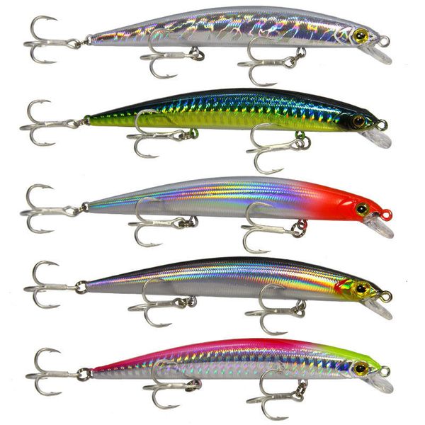 Yemler 1pcs lures Minnow balıkçılık cazibesi minnow115mm 11g lazer krankbait sert yem wobblers peche trolling yemi isca yapay olta takımı 230830