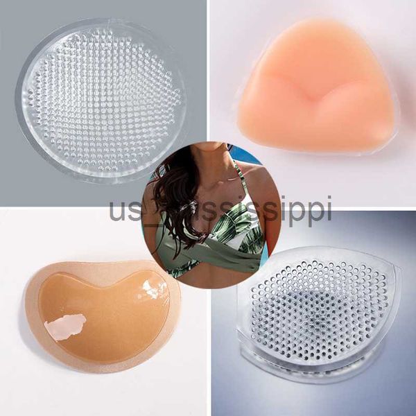 Cuscinetti per il seno 24 pezzi Reggiseno in silicone da donna Cuscinetti push up per il seno Inserti nel reggiseno Imbottito Intimo Accessori Costume da bagno Bikini Pasties Sollevamento del seno x0831