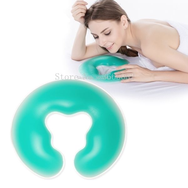 Cuscini massaggianti per il collo 1 pz 650g Morbido silicone Spa Forma a U Cuscino per massaggio Spa Gel Pad Viso Rilassamento Massaggio per il corpo Cuscino per culla Assistenza sanitaria 230831