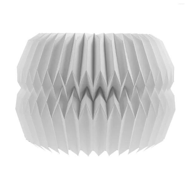 Lampade a sospensione Origami Lanterna Ombra Copertura leggera Accessori decorativi Barra di carta pieghevole Paralume decorativo El sospeso