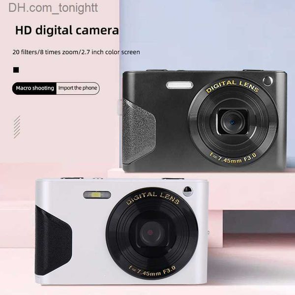 Videocamere Fotocamera digitale 4K 48 milioni di IPS da 2,7 pollici Schermo ad alta definizione Registratore fotografico da viaggio quotidiano Retro Macro Beauty Q230831