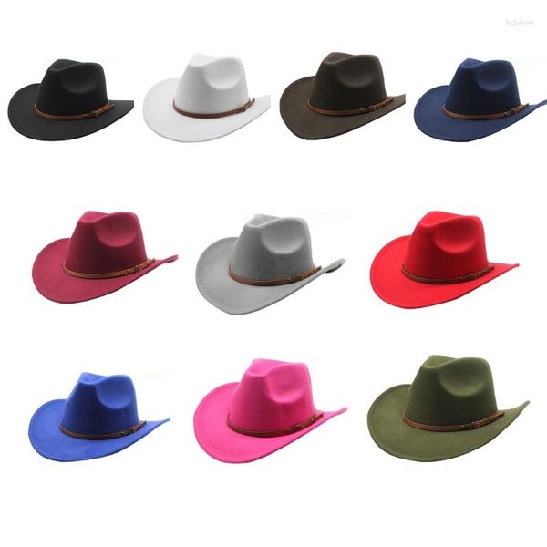 Berets Flat Top Hat Mulheres Homens Cowboy Party Props Cap RolePlay Knight Costume