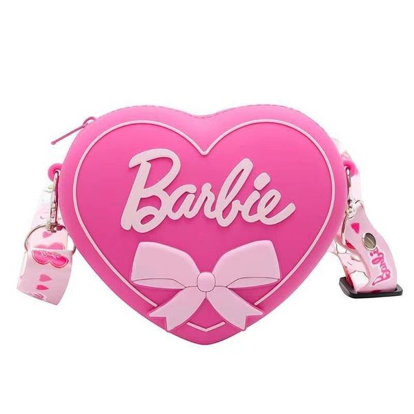 Nuovo prodotto esplosione cartone animato rosa moneta per bambini rosa amore borsa a tracolla borsa in silicone per ragazza straniera carina UPS gratuito