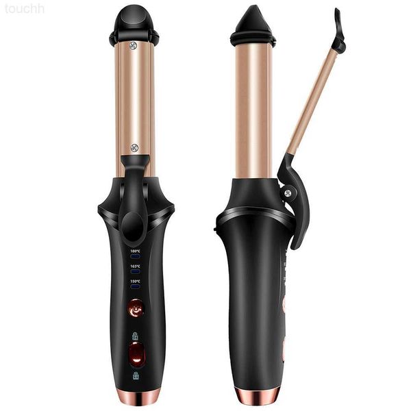 Bigodini Piastre per capelli Ferro arricciacapelli wireless USB Ricaricabile Bigodino per capelli Ceramica Hair Waver Piegatore Strumenti per lo styling Protable Travel Hair Curling Wand L230916