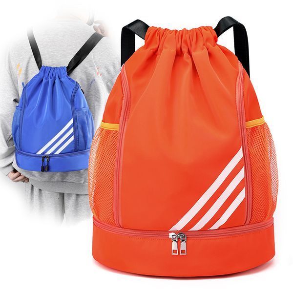 Sırt Çantası Fitness Drawstring su geçirmez sırt çantası basketbol futbol top ve ayakkabı bölmesi spor çantası erkek spor çantası 230831 ile sırt çantası