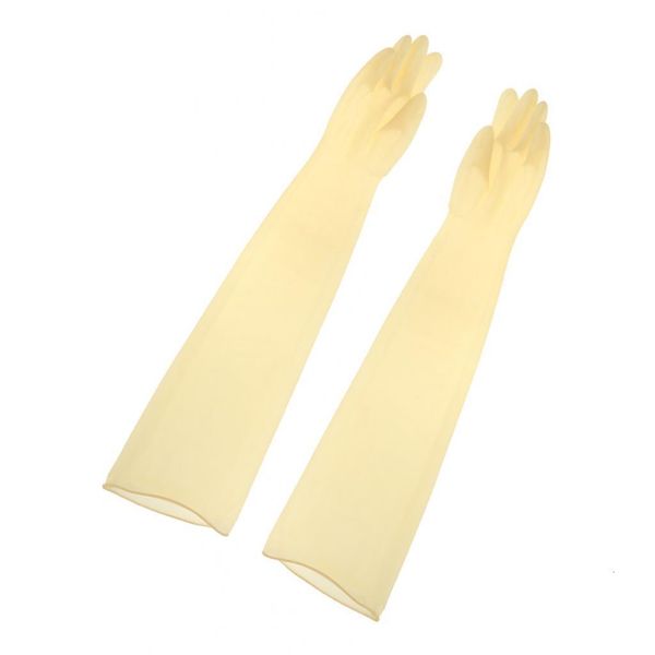 Лыжные перчатки промышленное сельское хозяйство кухня резиновая световая желтая 230830