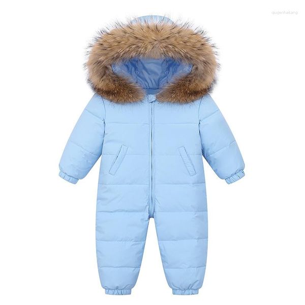 Casaco para baixo roupas de bebê inverno 90% jaqueta de pato branco para menina menino outerwear neve wear crianças roupas infantil casaco snowsuit parque
