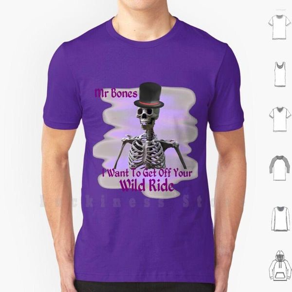 Herren T-Shirts Mr Bones Wild Ride Shirt 6xl Baumwolle Cool T-Shirt I Want To Get Off Your Danielfromsl