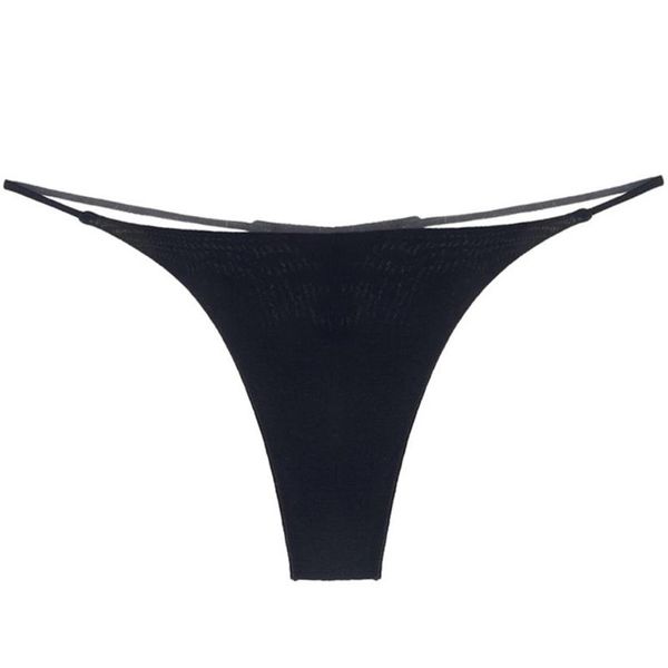 2020 mulheres sexy bandagem g string calcinha cor sólida cintura baixa fina tiras tangas feminino algodão biquíni roupa interior mini tanga230r