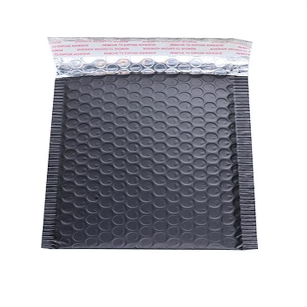 30 pz 15x18 cm Busta imbottita nera Metallic Bubble Mailer Foglio di alluminio Sacchetto regalo Imballaggio Wrap bag bag2621