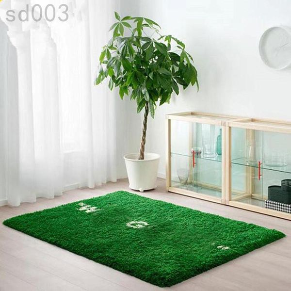 Главная живая комната для ковра -ковры декор комнаты зеленый коврик мокрый трава спальня