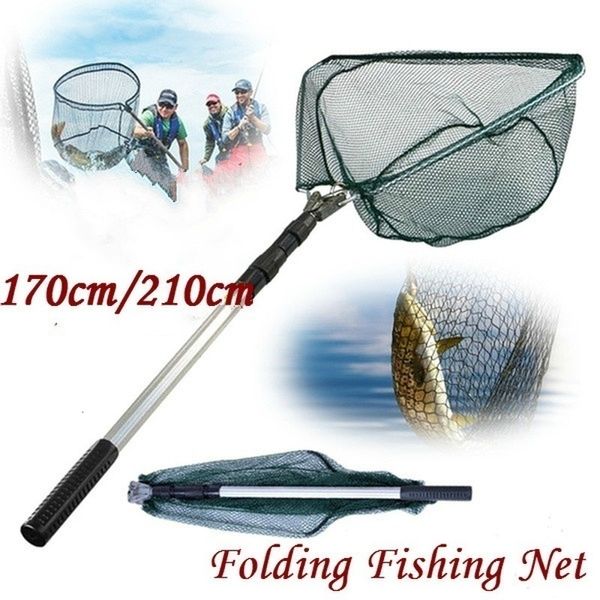 Acessórios de pesca Liga de alumínio Net Telescópica Três Seção Net Triangular Net Head Raft Fishing Net Bag Telescópico Dobrável 230831