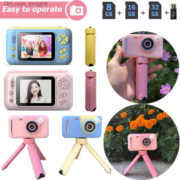 Camcorder Nette Kinderkamera Kinder Digitalkameras 2,4-Zoll-HD-Bildschirm Fotograf Lernspielzeug Videorecorder Geburtstagsgeschenk Q230831