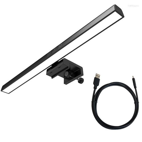 Tischlampen, Monitor-Lichtleiste, LED-Schreibtischlampe, dimmbar, für Computer, augenschonendes USB-Lesen