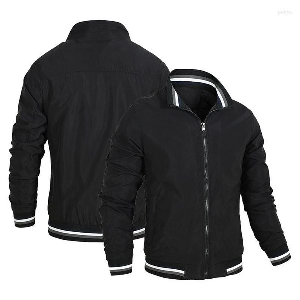 Jaquetas masculinas 2023 produtos Zevity em torno do pescoço jaqueta casual primavera outono casaco stray horse windbreaker roupas