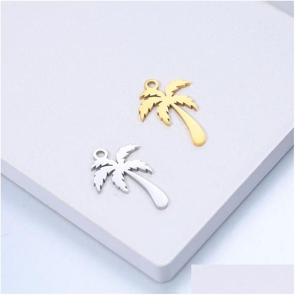 Charms 2 pezzi in acciaio inossidabile placcato oro piccolo fiore albero collana pendente per orecchini fai da te braccialetto creazione di gioielli risultaticharms Dro Dhc9S