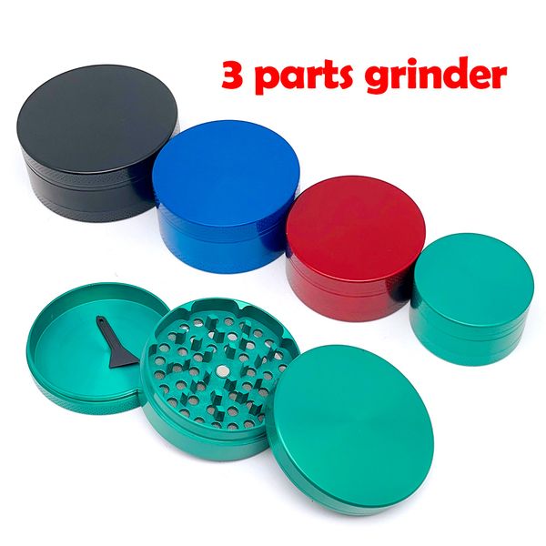 3 parti smerigliatrice in lega di zinco Sharpstone 40mm 50mm 55mm 63mm smerigliatrici per erbe accessorio per fumo denti cnc filtro rete penna vaporizzatore per erbe secche 6 colori dab rig