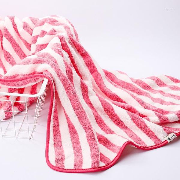 Toalha gota 70 140cm banho absorvente toallas poliéster esporte toalhas de praia listra macia