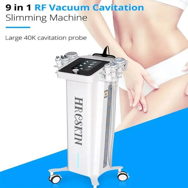 Heißer Verkauf 40K Kavitation Maschine 9 In 1 CET Ret Rf Cellulite Reduktion Abnehmen Rf Facelifting Vakuum Butt Lift Maschine Vakuum Therapie Maschine