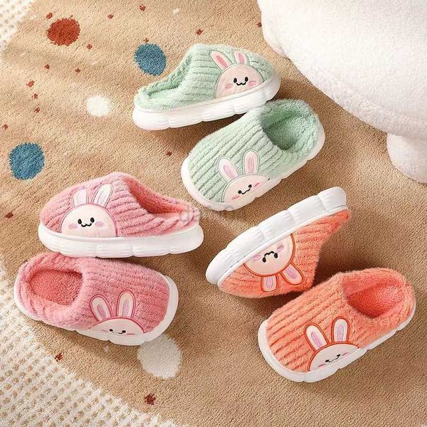 Chinelo Bebê Meninos Meninas Coral Chinelos Crianças Dos Desenhos Animados Sapatos Congelados Suave Quente Princesa Chinelo Outono Inverno Crianças Casa Interior Sapato L0831