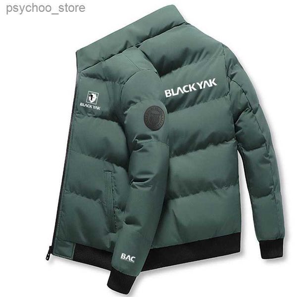 Homens Down Parkas BLACKYAK Inverno Gola Roupas de Algodão Homens Parker Jaqueta de Algodão Streetwear Casaco Casual Homens Moda Versão Coreana Roupas Q230831