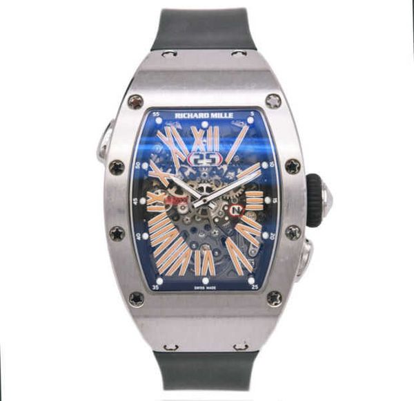 Swiss Sports Watch Richarmilles Luxury Mechanical Automatic Watches Richarmilles RM037 Titanium Watch Automatic Winding HBW6