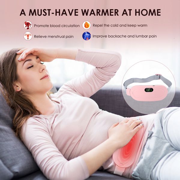 Andere massageartikelen Buik Taille Baarmoeder Warme band Baarmoederinstrument Compressie Trillingsgordel Maagverwarming Opladen via USB Gezondheidszorg 230831