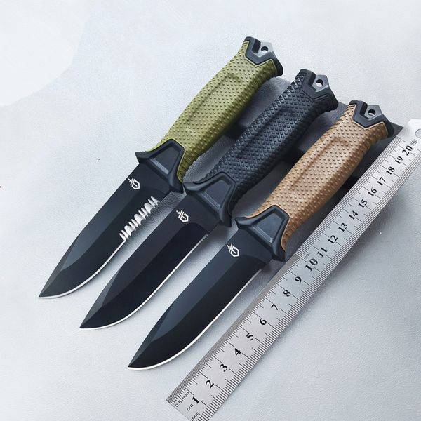 GB Edelstahl Klinge Feste Jagdmesser Überleben Camping Cutter EDC Werkzeug Outdoor Taktische Messer