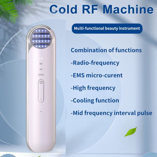 Gesichtspflegegeräte EMS RF Multifunktionsmassagegerät LED P otherapie 7C Kühlung Hautstraffung Faltenentfernung USB-Ladung 230831