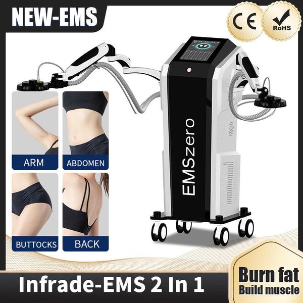 Nuovo arrivo Fitness elettromagnetico Non esercizio Rimodellamento del corpo Brucia grassi Posizionamento diradamento Addome Shaping Machine Trattamento a infrarossi per la rimozione del dolore