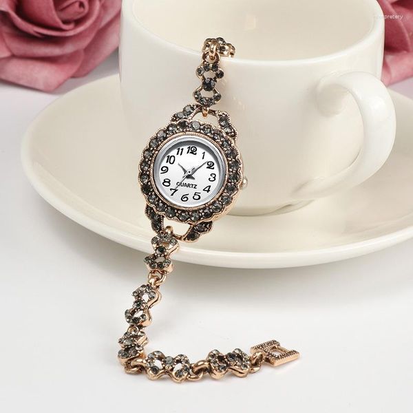 Relógios de pulso de luxo relógios de pulso mulheres relógio strass montre femme 2023 feminino pequeno mostrador moda relojes para