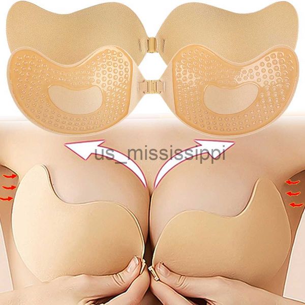 Altri articoli per la salute e la bellezza Reggiseni push up riutilizzabili per donne Reggiseni adesivi pastosi senza spalline Copri capezzoli Adesivo Abito da sposa Lingerie Imbottitura reggiseno in silicone x0831